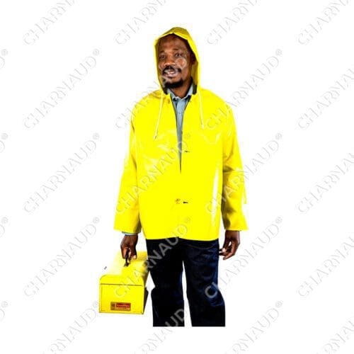 AQUA-TECH® 76cm Jacket with buttons and hood - Medium weight