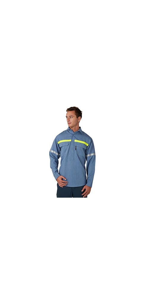 ALU-SAFE® QV803 Half open front shirt